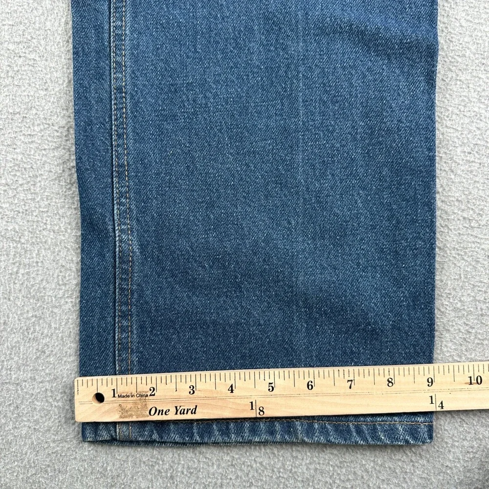 Carhartt Jeans‎ Mens 40x34 Blue Relaxed Fit B49 Straight Leg Denim Work Pants